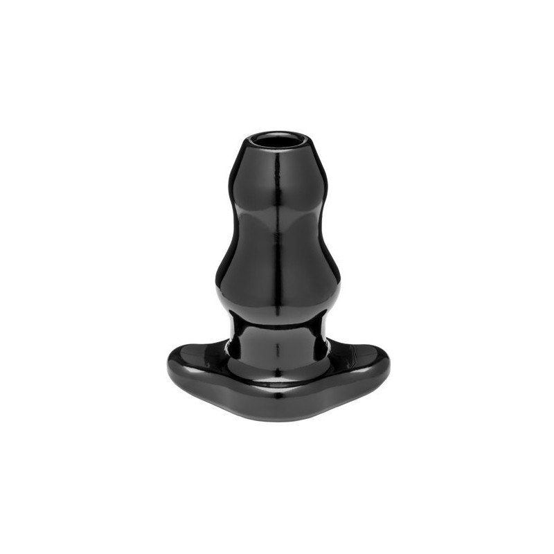 Perfect Fit Double Tunnel Plug Noir Medium 9.5 x5.2 cm 